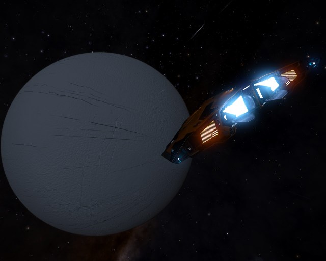 Not much to look at, but this icy planet was my first undiscovered sight.