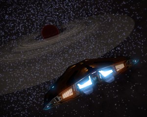 Transluscent rings in the dense star fields of the core.