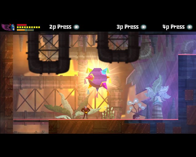 These piñatas are your reward after clearing an arena. I simply love the colours in this game...