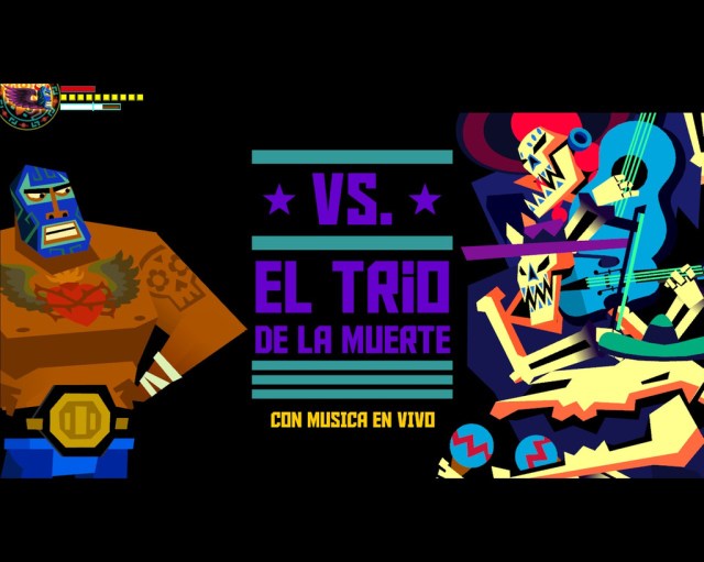 Boss fights come up with full-screen match posters.